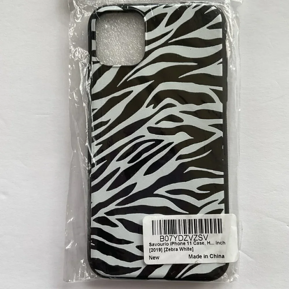 IPHONE 11 PRO MAX CASE, ULTRA SLIM FIT SOFT TPU CASE ZEBRA